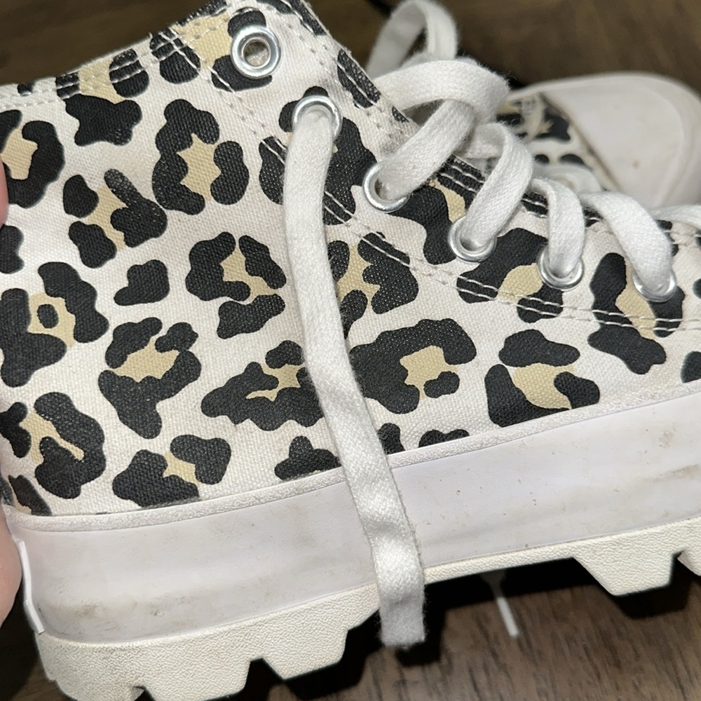 Converse Chuck Taylor All Star Leopard Lugged‎ Platform High Top Canvas Womens 6 - Picture 12 of 12